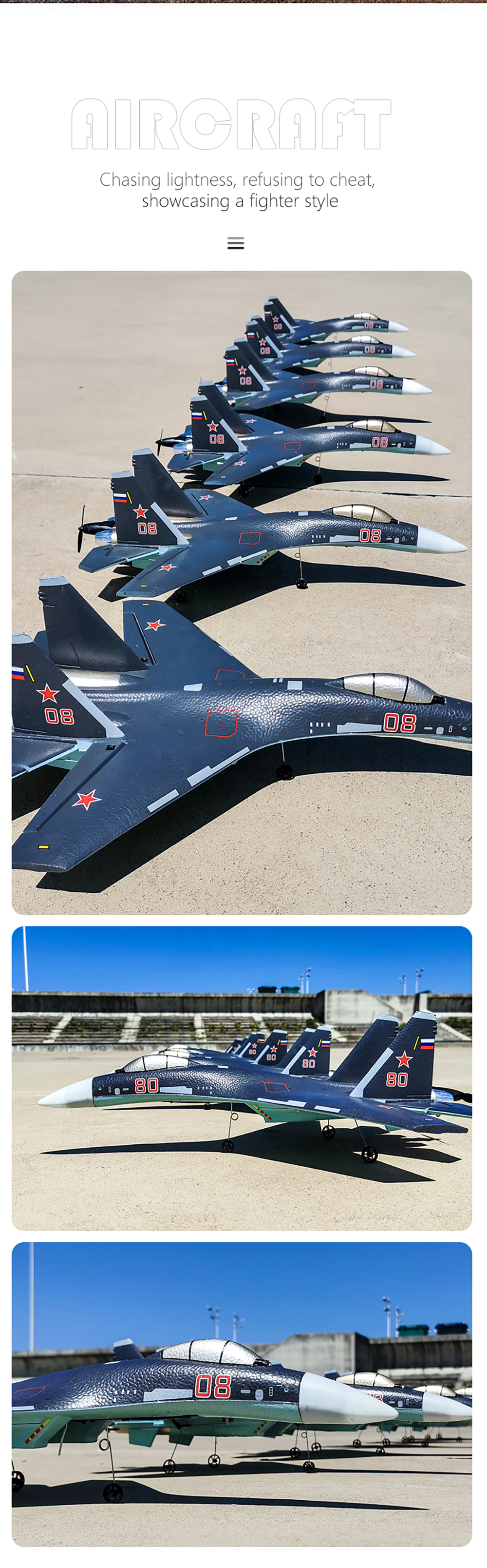 Aktualisierte-Version-des-QF009-SU-35-Fighter-Brushless-Flugzeugs-mit-375mm-Spannweite-24GHz-4CH-3D6-2003882-2